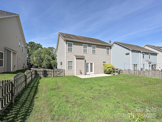 3009 Canopy Dr, Indian Trail, NC 28079 - rear view of property with a patio area, a fenced backyard, and a residential view