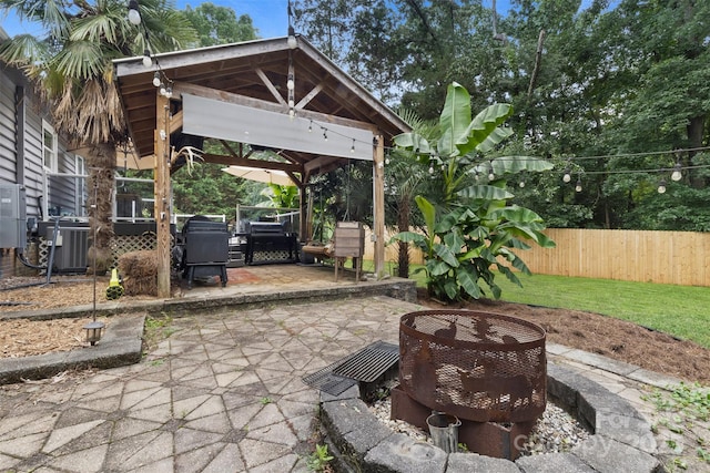 1507 Breckenwood Dr, Rock Hill, SC 29732 - view of patio with a gazebo and area for grilling