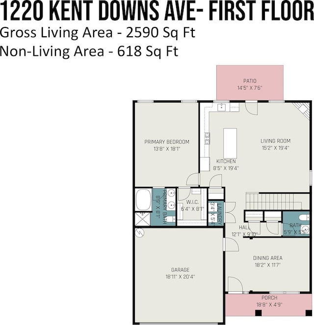 1220 Kent Downs Ave SW, Concord, NC 28027