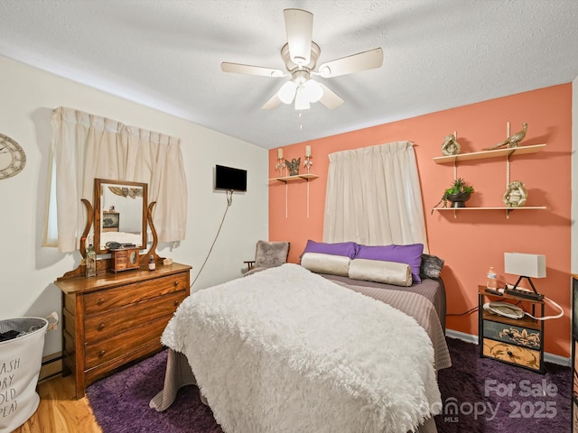 3471 Greentree Acres Rd, Valdese, NC 28690 - bedroom with ceiling fan
