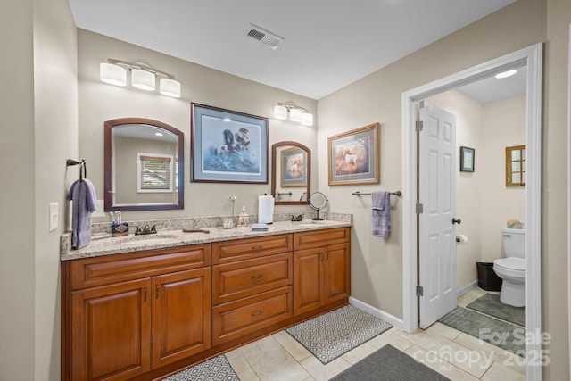 2369 Saratoga Run, Morganton, NC 28655 - full bathroom with double vanity and tile patterned flooring