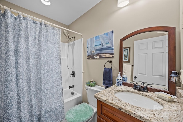 2369 Saratoga Run, Morganton, NC 28655 - bathroom featuring vanity and shower / tub combo with curtain