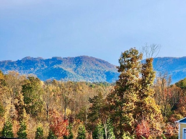 2369 Saratoga Run, Morganton, NC 28655 - mountain view featuring a heavily wooded area