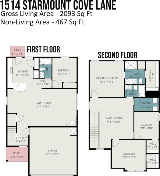 1514 Starmount Cove Ln, Charlotte, NC 28210 - view of room layout