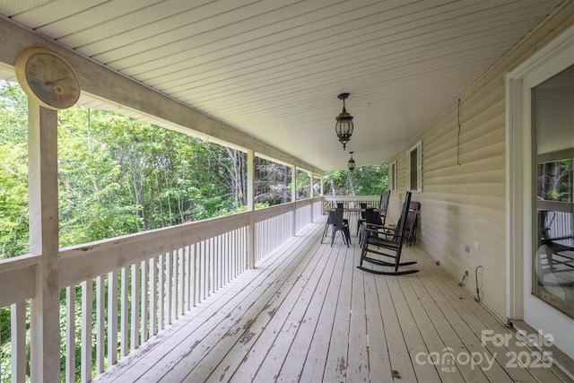 665 Will Robbins Ln, Newland, NC 28657 - view of wooden deck