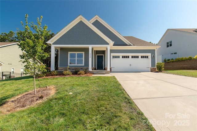 5244 Admirals Lndg, Lancaster, SC 29720 - craftsman-style home with an attached garage, driveway, and a porch