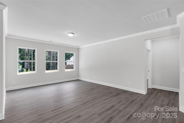 5244 Admirals Lndg, Lancaster, SC 29720 - spare room featuring dark wood-style floors and ornamental molding