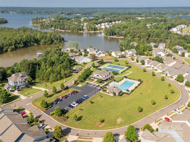 5244 Admirals Lndg, Lancaster, SC 29720 - aerial view of a large body of water and a pool
