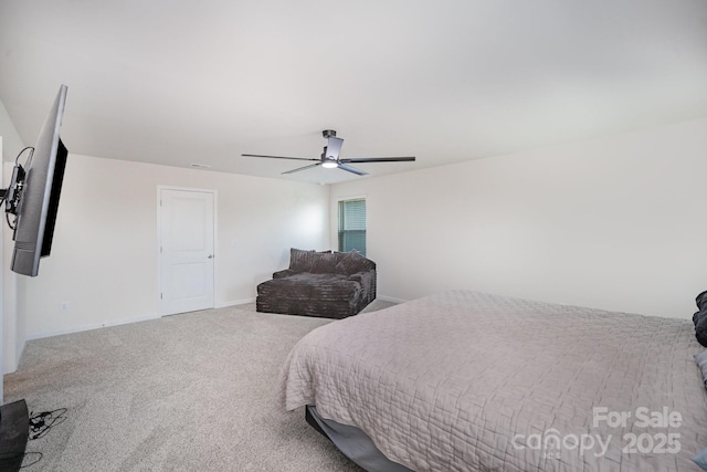 1010 Harry Ct, Albemarle, NC 28001 - carpeted bedroom with baseboards and ceiling fan