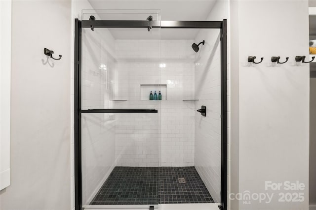 204 Terrys Gap Loop Rd, Fletcher, NC 28732 - bathroom featuring a shower stall