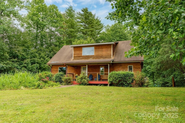 204 Terrys Gap Loop Rd, Fletcher, NC 28732 - chalet / cabin with a front yard