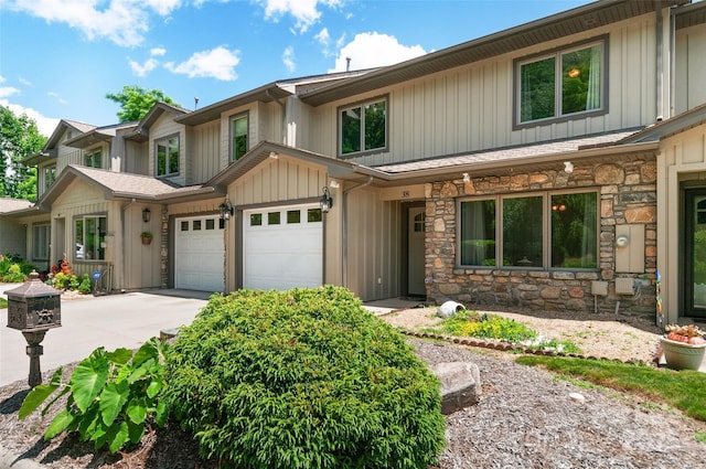 38 Live View Ln, Clyde, NC 28721 - view of property with stone siding, concrete driveway, and board and batten siding