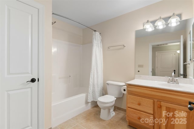 38 Live View Ln, Clyde, NC 28721 - full bath featuring vanity, shower / bathtub combination with curtain, and tile patterned flooring