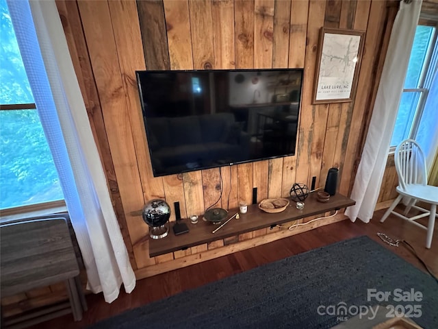849 Camp Hill Rd, Mill Spring, NC 28756 - detailed view of wooden walls and wood finished floors