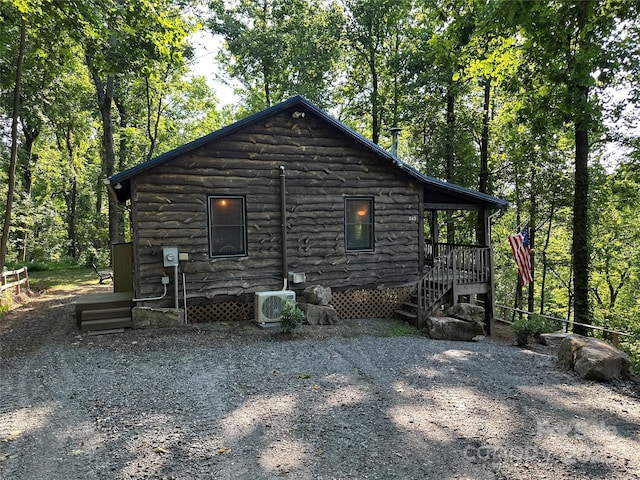 849 Camp Hill Rd, Mill Spring, NC 28756 - view of side of property with a cooling unit and crawl space