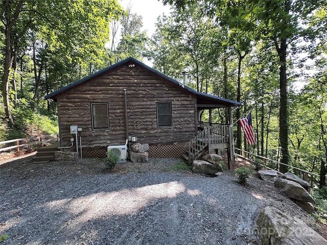 849 Camp Hill Rd, Mill Spring, NC 28756 - view of home's exterior with an ac unit