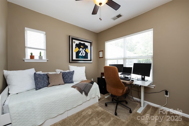432 W Worthington Ave, Charlotte, NC 28203 - carpeted office space featuring plenty of natural light and ceiling fan