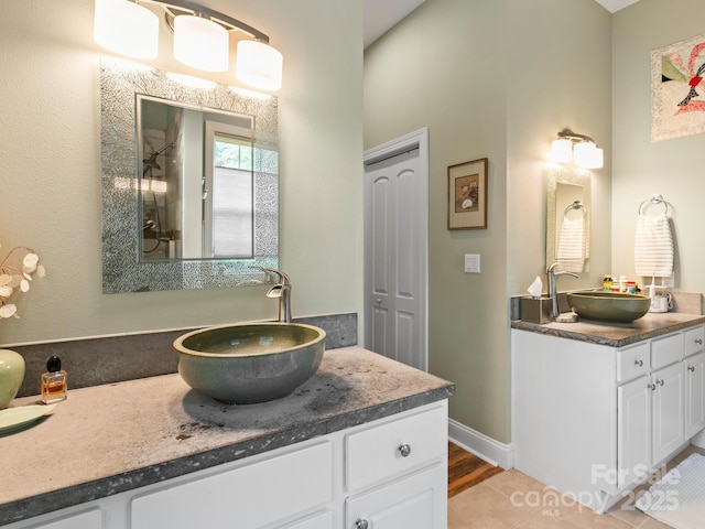 91 Talon Trail Ln, Etowah, NC 28729 - bathroom with vanity and baseboards
