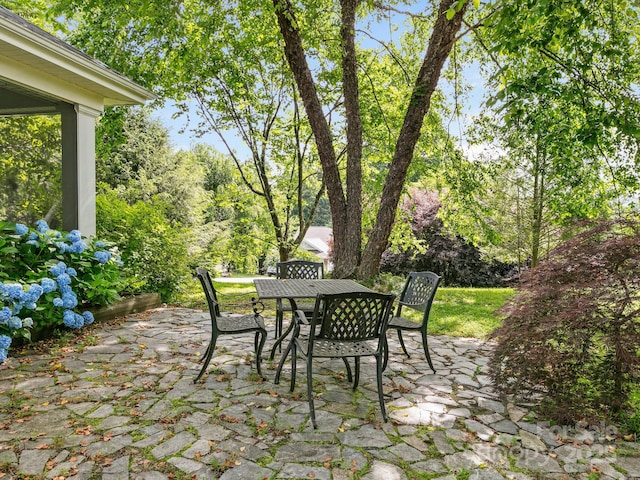 91 Talon Trail Ln, Etowah, NC 28729 - view of patio / terrace featuring outdoor dining space