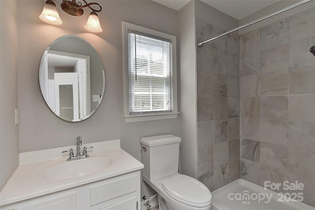 2706 Bremer Ct, Charlotte, NC 28210 - full bathroom with vanity and tiled shower