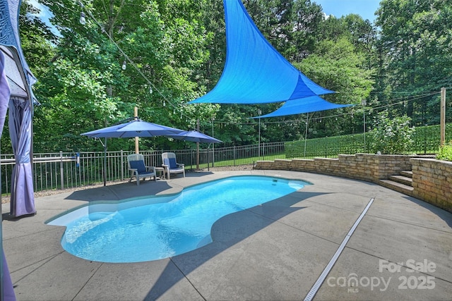 6411 Glenn Teague Rd, Charlotte, NC 28216 - view of pool with a patio area and a fenced backyard
