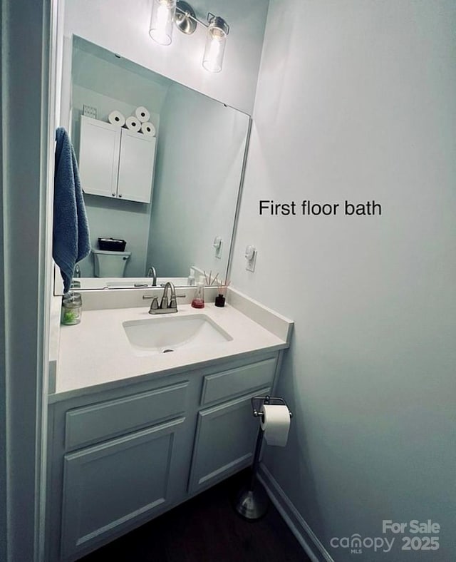 222 Ross Moore Ave, Charlotte, NC 28205 - bathroom featuring vanity and toilet