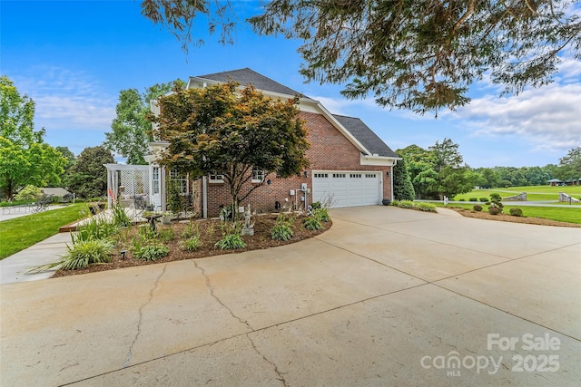 1236 James Farm Rd, Hickory, NC 28602 - view of front of house with brick siding and concrete driveway