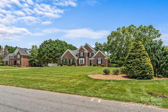 1236 James Farm Rd, Hickory, NC 28602 - view of front of property with brick siding and a front lawn