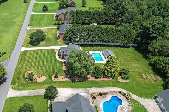 1236 James Farm Rd, Hickory, NC 28602 - aerial view of a pool