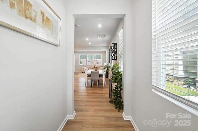 11246 Bartrams Way, Charlotte, NC 28278 - corridor featuring wood finished floors and recessed lighting