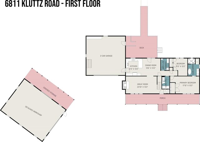 6811 Kluttz Rd, Concord, NC 28025 - view of floor plan / room layout