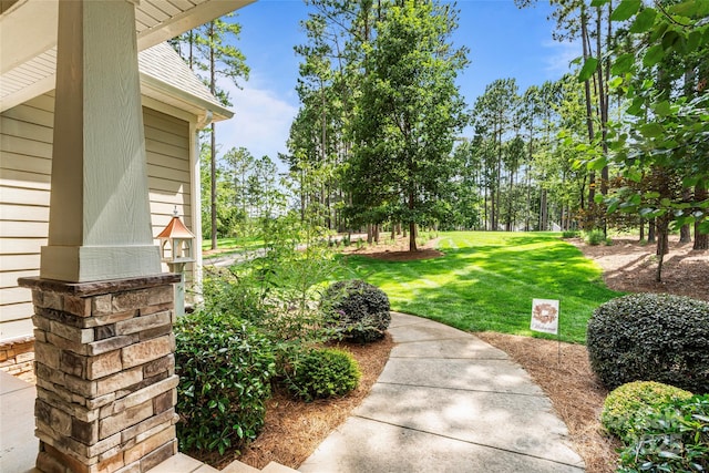 109 Trent Pines Dr, Mooresville, NC 28117 - view of green lawn with view of wooded area