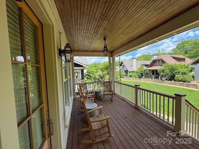 12 Fay Jones Ln, Black Mountain, NC 28711 - porch featuring a yard and a residential view