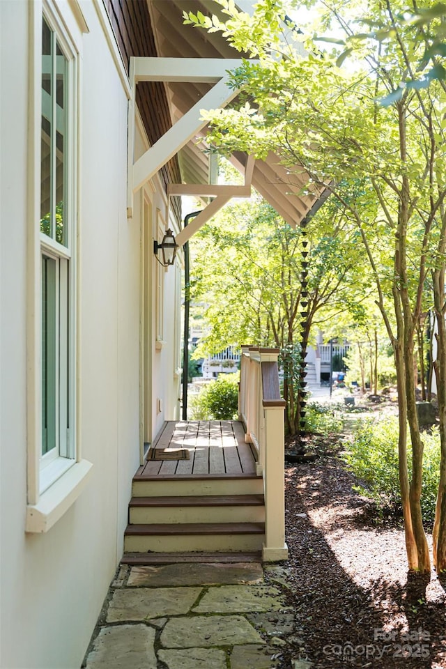 12 Fay Jones Ln, Black Mountain, NC 28711 - view of wooden terrace