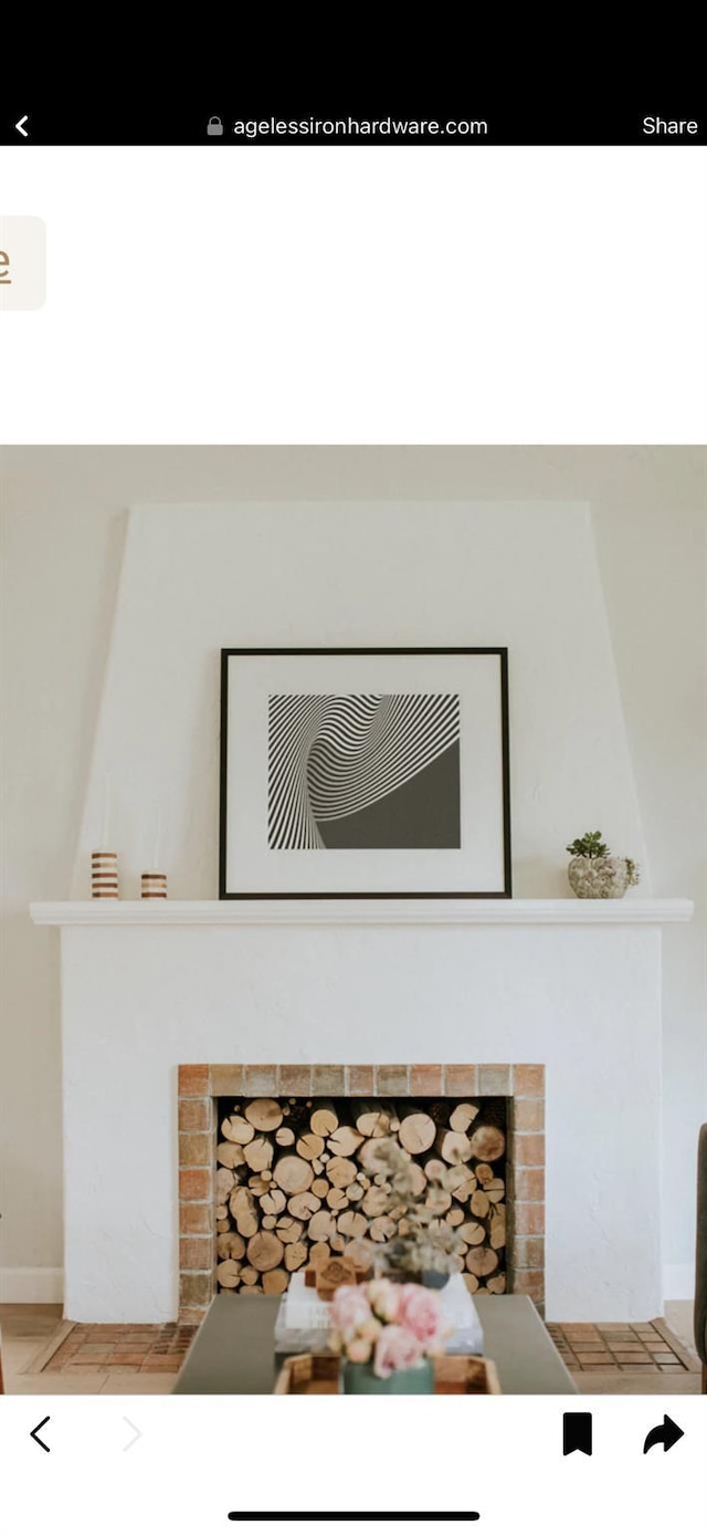 12 Fay Jones Ln, Black Mountain, NC 28711 - detailed view of a brick fireplace
