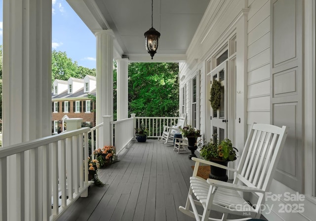 2324 Kingsmill Ter, Charlotte, NC 28270 - view of wooden porch