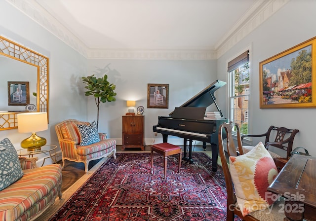 2324 Kingsmill Ter, Charlotte, NC 28270 - living area featuring crown molding
