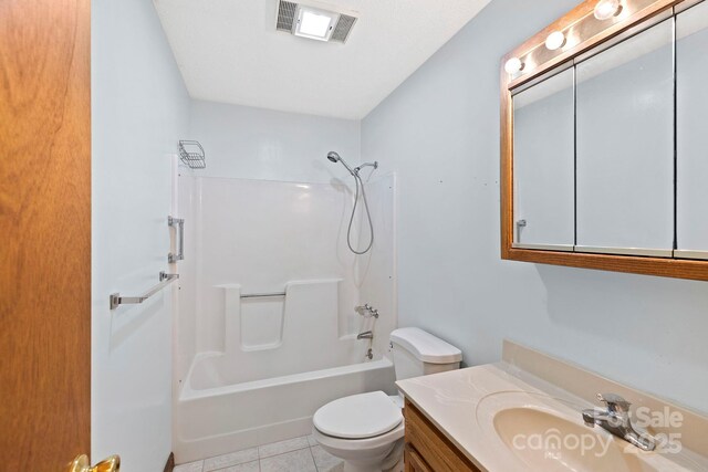 108 Deer Run Rd, Mills River, NC 28759 - full bathroom with bathing tub / shower combination, vanity, and tile patterned flooring