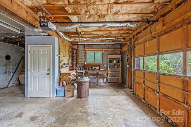 108 Deer Run Rd, Mills River, NC 28759 - garage featuring a garage door opener