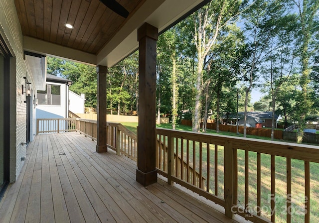 1622 Burtonwood Cir, Charlotte, NC 28212 - view of wooden terrace