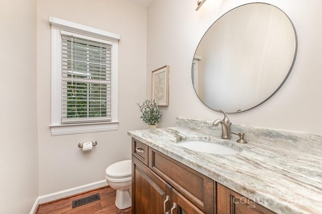 205 Rosedale Ln, Matthews, NC 28105 - bathroom with vanity and wood finished floors