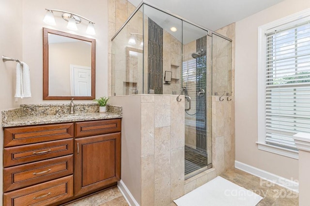 205 Rosedale Ln, Matthews, NC 28105 - full bathroom with vanity and a shower stall