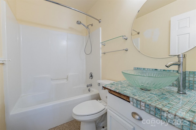 2001 Enderbury Dr, Indian Trail, NC 28079 - full bathroom with shower / bathtub combination, vanity, and tile patterned floors