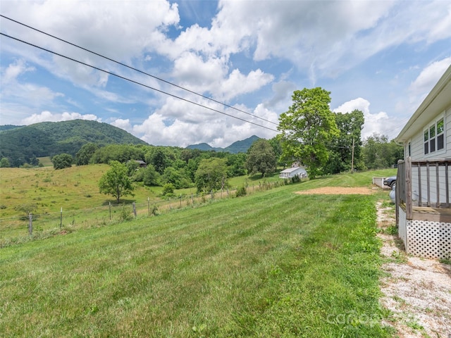 3355 Thickety Rd, Clyde, NC 28721 - view of yard featuring a mountain view and a view of countryside