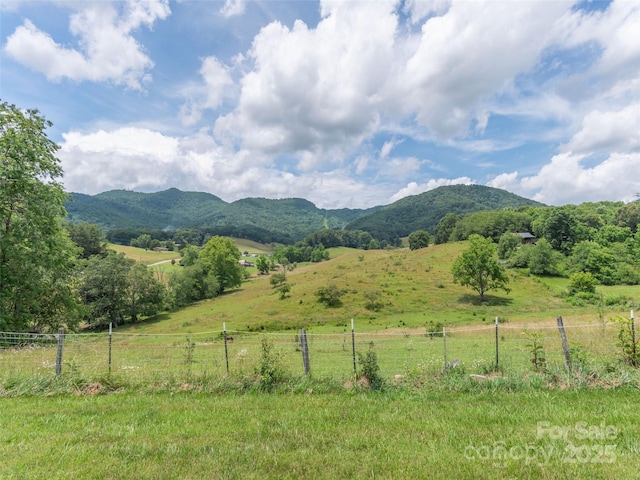 3355 Thickety Rd, Clyde, NC 28721 - view of mountain backdrop featuring rural landscape and a pastoral area