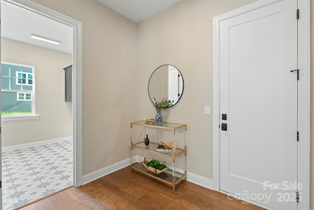 8680 Sherrills Ford Rd, Sherrills Ford, NC 28673 - entryway featuring baseboards and wood finished floors