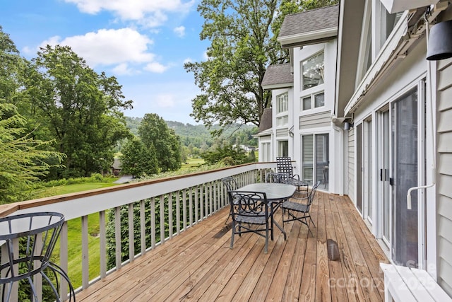 104 Overlook Dr, Flat Rock, NC 28731 - deck with outdoor dining area