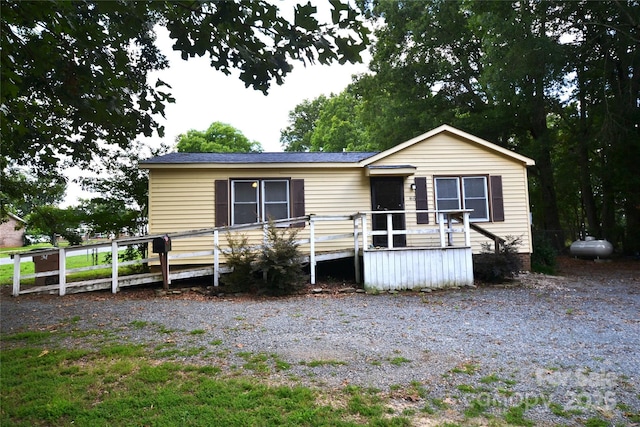 416 E Union St, Marshville, NC 28103 - manufactured / mobile home featuring a wooden deck