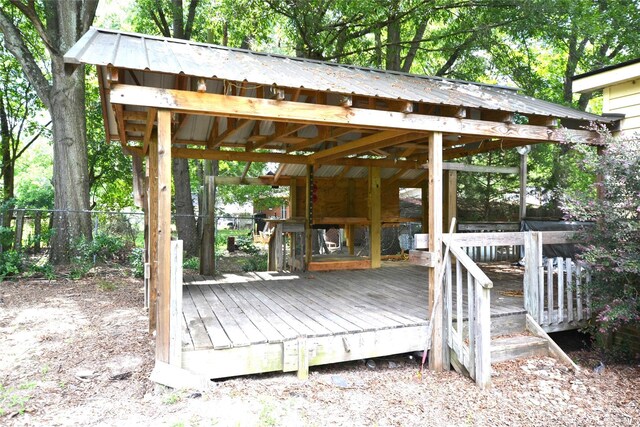 416 E Union St, Marshville, NC 28103 - view of wooden terrace