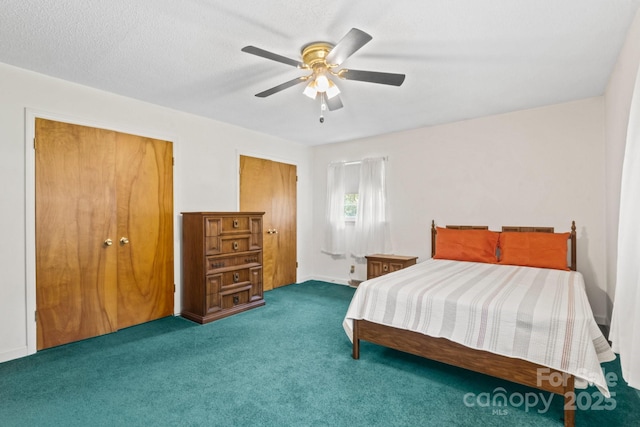 128 Howie St, Mount Holly, NC 28120 - bedroom featuring carpet flooring and a ceiling fan